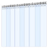 VEVOR Clear PVC Strip Curtain, 84 in Height x 36 in Width x 0.08 in Thickness, 6 PCS Walk in Freezer Cooler Curtain Strips, Smooth Waterproof Plastic Door Strips for Warehouse, Freezer, Garage Doors