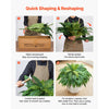 VEVOR Artificial Ferns, 50 Inch Fake Boston Fern Bush Plant with 96 Fronds, Large Faux Greenery for Indoor and Outdoor Decor, Silk & LDPE, Realistic for Home Porch Garden Office Living Room Planter