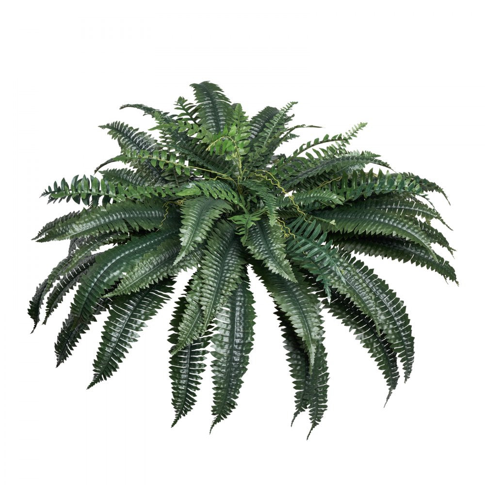 VEVOR Artificial Ferns, Natural Spread Diameter 43-47 Inch, Large Hanging Artificial Boston Ferns, Fake Plant Wall Decor with 88 Branches, Faux Fern for Home Office and Outdoor (Flowerpot Unincluded)