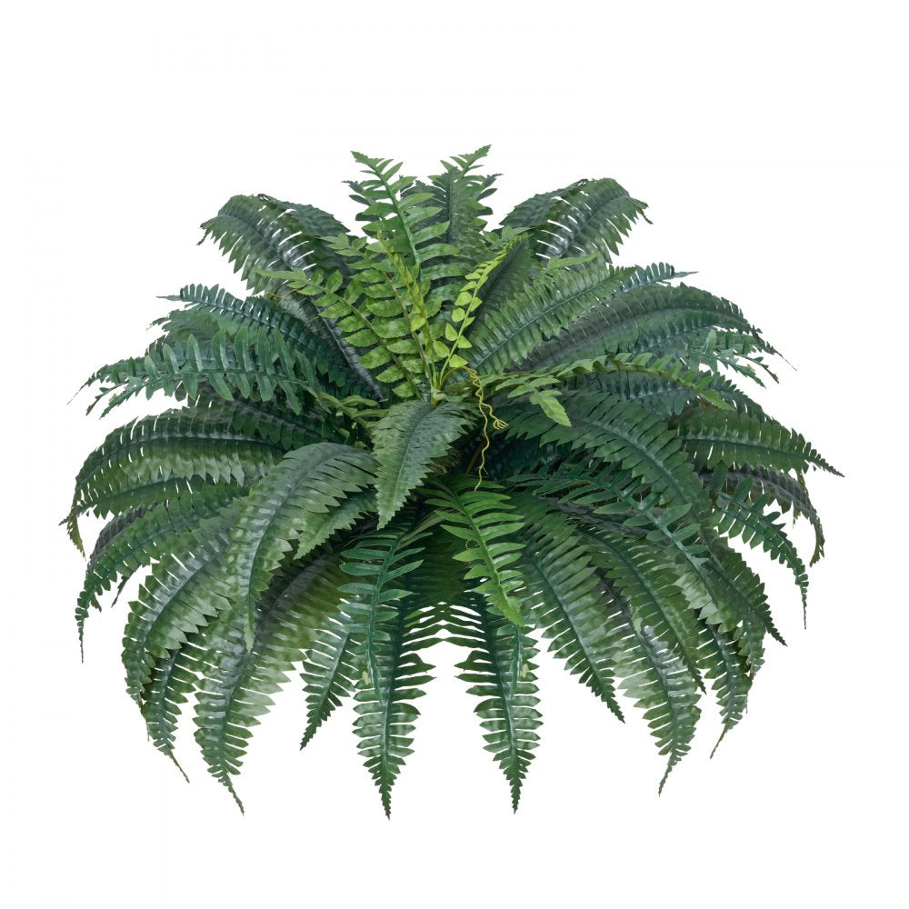 VEVOR Artificial Ferns 2 Pcs, Natural Spread Diameter 43-47 Inch, Large Hanging Artificial Boston Ferns, Fake Plant Wall Decor with 50 Branches, Faux Fern for Home and Office (Flowerpot Unincluded)