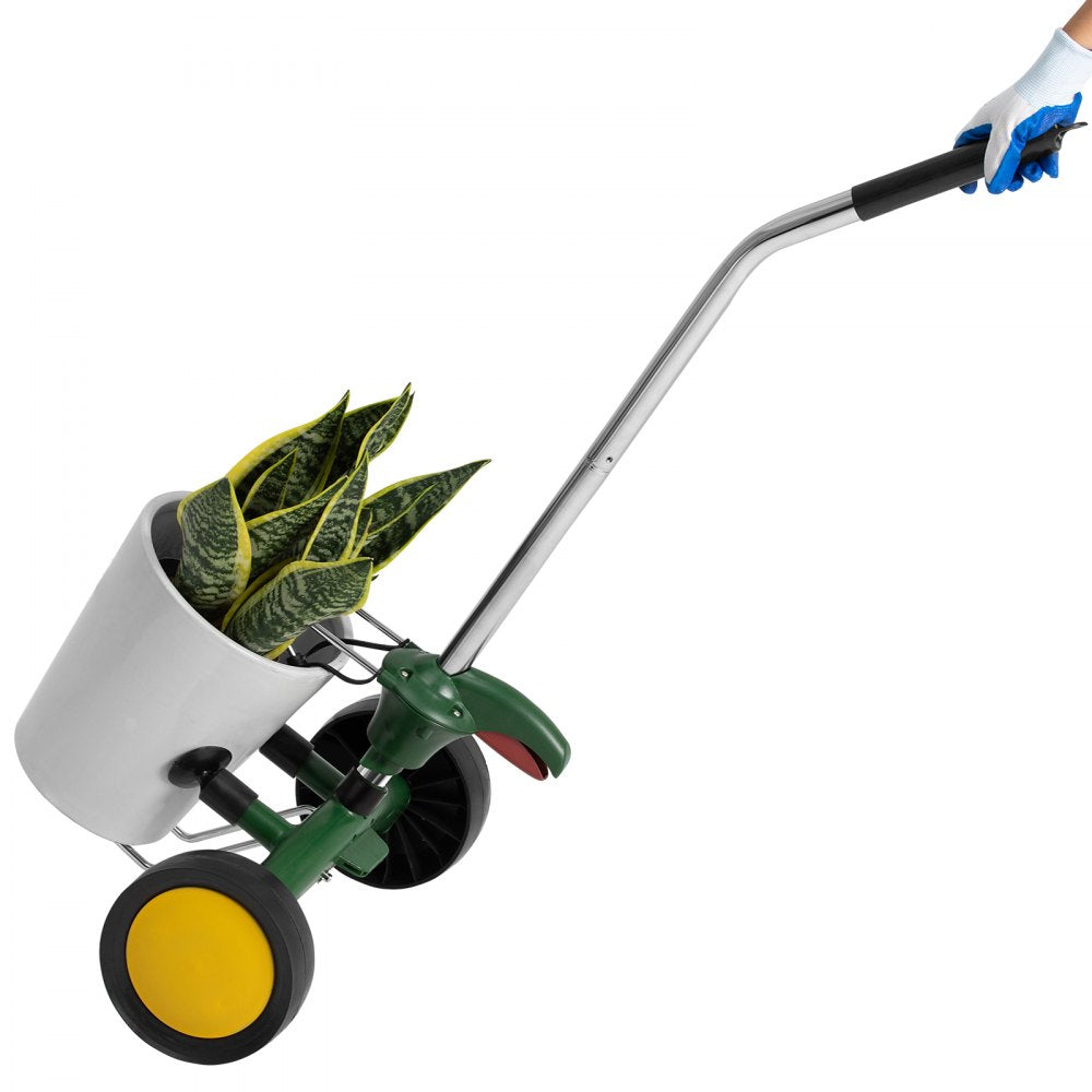 VEVOR Garden Pot Mover, Heavy Duty Plant Dolly Cart with Adjustable Grabbing Arm, Max 143 LBS Weight Capacity, Potted Plant Mover Dolly with Suction Cup and Secure Lock, Fits for Indoor & Outdoor Use