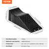 Vehicle Ramp, Single Unit Auto Service Ramp, 20000 lbs/9 ton Load Limit, 5.5" Elevation Auto Ramp, Robust Tire Ramp for Routine Car Care and Vehicle Upkeep