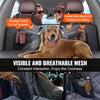 VEVOR Back Seat Extender, Dog Car Seat Cover for Back Seat Bed with Mesh Window and Storage Pocket, Supports 400lbs Dog Hammock for Car Dog Car Bed 57.4"x30.3" for Truck