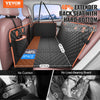 VEVOR Back Seat Extender for Dogs, Dog Hammock for Car Back seat,Dog Car Seat Cover with Hard Bottom Dog Car Seat Bed 51.2"x27.6",Supports 350lb with Mesh Window and Storage Pocket for Car, SUV,Truck