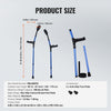 VEVOR Forearm Crutches for Adults, 11-Level Height Adjustable Walking Crutches with 4-Level Upper Cuff, Lightweight Aluminum Medical Support Crutches for Leg Injury Surgery Disabled, 1 Pair (350LBS)