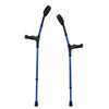 VEVOR Forearm Crutches for Adults, 11-Level Height Adjustable Walking Crutches with 4-Level Upper Cuff, Lightweight Aluminum Medical Support Crutches for Leg Injury Surgery Disabled, 1 Pair (350LBS)