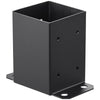 VEVOR 4x4 Post Base 10 Pcs, Inner Size 3.6"x3.6" Post Base Brackets, Heavy Duty Powder-Coated Post Anchor Matte Black Wood Post Brackets for Pavilion Deck Railing Support Deck Base Plate
