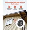 VEVOR 4 inch Wall Vent Cover, Louvered Round AC Vent Gable Cover, Premium Stainless Steel & with Built-in a Protection Screen, for House,Bathroom,Garage,Kitchen,Basement (2 Pack, Black)