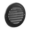 VEVOR 4 inch Wall Vent Cover, Louvered Round AC Vent Gable Cover, Premium Stainless Steel & with Built-in a Protection Screen, for House,Bathroom,Garage,Kitchen,Basement (2 Pack, Black)