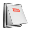 VEVOR 6 inch External Extractor Wall Vent Cover, Square AC Vent Gable Cover, Premium Stainless Steel & with Built-in a Protection Screen, for House,Bathroom,Garage,Kitchen,Basement (1 Pack, Silver)