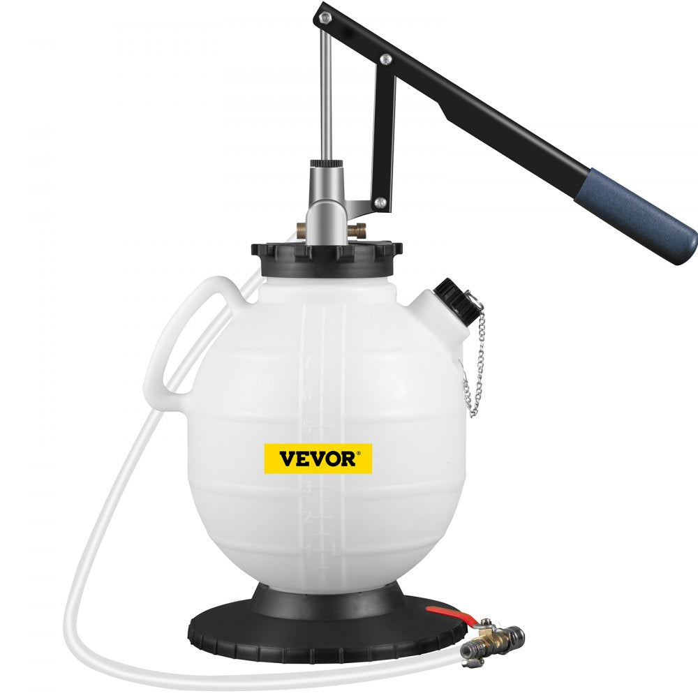 VEVOR Transmission Fluid Pump Manual ATF Refill System Dispenser, Oil and Liquid Refill Bleeder 7.5 Liter Large Capacity, Automatic Transmission Fluid Pump Tool Set with 15 Pieces ATF Filler Adapters