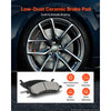 VEVOR Front & Rear Brake Kit Ceramic Brake Pads & Hollow Brake Rotors Kit, Compatible with 2007-2009 Dodge Durango & Chrysler Aspen, 2011-2018 Ram 1500 (5-Lug), 2019-2023 Ram 1500 Classic