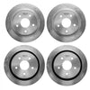 VEVOR Front & Rear Brake Kit Ceramic Brake Pads & Hollow Brake Rotors Kit, Compatible with 2007-2009 Dodge Durango & Chrysler Aspen, 2011-2018 Ram 1500 (5-Lug), 2019-2023 Ram 1500 Classic
