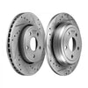 VEVOR Front & Rear Brake Kit Ceramic Brake Pads and Drilled Slotted Rotors, Compatible with 2011-2020 Dodge Durango 3.6L, 2011-2014 Jeep Grand Cherokee 3.6L 5.7L, 2015-2020 Jeep Grand Cherokee 3.6L
