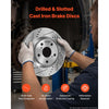 VEVOR Front & Rear Brake Kit Ceramic Brake Pads and Drilled Slotted Rotors, Compatible with 2012-2017 Toyota Camry, 2013-2018 Toyota Avalon, 2013-2018 Lexus ES 350, 2013-2018 Lexus ES 300h