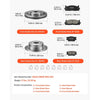VEVOR Front & Rear Brake Kit Ceramic Brake Pads and Drilled Slotted Rotors, Compatible with 2012-2017 Toyota Camry, 2013-2018 Toyota Avalon, 2013-2018 Lexus ES 350, 2013-2018 Lexus ES 300h