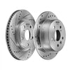 VEVOR Front & Rear Brake Kit Ceramic Brake Pads and Drilled Slotted Rotors, Compatible with 2012-2017 Toyota Camry, 2013-2018 Toyota Avalon, 2013-2018 Lexus ES 350, 2013-2018 Lexus ES 300h