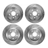 VEVOR Front & Rear Brake Kit Ceramic Brake Pads and Drilled Slotted Rotors, Compatible with 2012-2017 Toyota Camry, 2013-2018 Toyota Avalon, 2013-2018 Lexus ES 350, 2013-2018 Lexus ES 300h