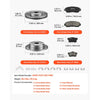 VEVOR Front & Rear Brake Kit Compatible with 2012-2016 Honda CR-V (AWD), Cast Iron Drilled and Slotted Brake Rotors, Ceramic Brake Pads Replacement Kit, 11.65" Front Rotors and 12" Rear Rotors