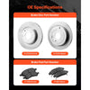 VEVOR Front & Rear Brake Kit Compatible with 2008-2017 Buick Enclave, 2009-2017 Chevrolet Traverse/2007-2010 Saturn Outlook, 2007-2016 GMC Acadia/2017 GMC Acadia Limited, Hollow Brake Rotors Pads Kit