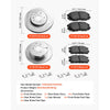 VEVOR Front and Rear Brake Kit Compatible with 2010-2017 Chevrolet Equinox, 2010-2017 GMC Terrain, Hollow Brake Rotors Ceramic Brake Pads Replacement Kit, 12.7 in Front Rotors, 12 in Rear Rotors