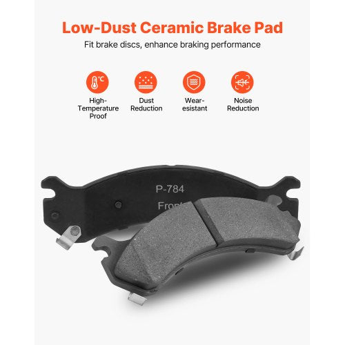 Front and Rear Brake Rotors Kit - image 3