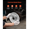 VEVOR Front & Rear Brake Kit Compatible with 2011-2014 Hyundai Sonata, 2015 Hyundai Sonata (Hybrid, Hybrid Limited; Non-Turbo; Models w/Manual Parking Brake), Hollow Brake Rotors & Solid Rear Rotors