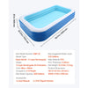 VEVOR Inflatable Pool, 118 x 67 x 20 inch Large Inflatable Swimming Pool, Family Large Swimming Pools with Repair Patches, Blow Up Pools for Kids, Adults, Family, Indoor Outdoor, Summer Water Party