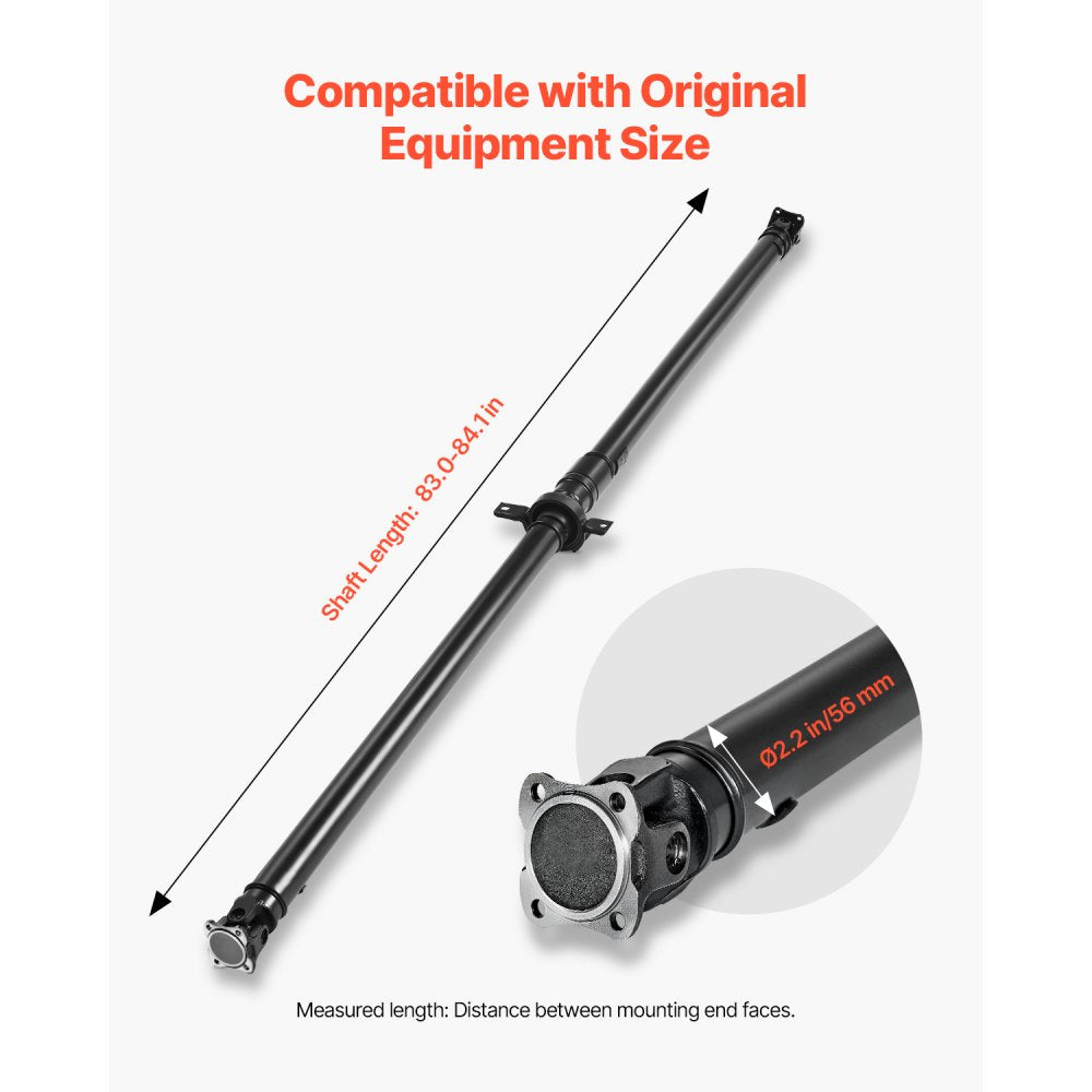 VEVOR Rear Drive Shaft, 83.0"-84.1" Prop Shaft Driveshaft Assembly Compatible with 1997-2001 Honda CR-V 2.0L L4 4WD, Replace #936-003 65-4002 40100-S10-A01 40100-S10-003 936003 654002