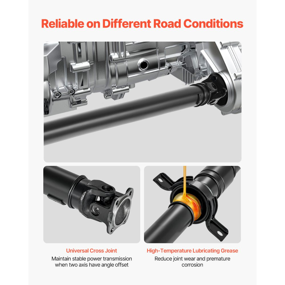 VEVOR Rear Drive Shaft, 83.0"-84.1" Prop Shaft Driveshaft Assembly Compatible with 1997-2001 Honda CR-V 2.0L L4 4WD, Replace #936-003 65-4002 40100-S10-A01 40100-S10-003 936003 654002
