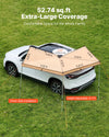 VEVOR 270 Degree Awning, 52 sq.ft Driver Side Vehicle Awning, Waterproof UV50+ Car Side Awnings with Carry Bag, All-Weather Free-Standing Overland Awnings Car Shelter for SUV Van Truck Camping