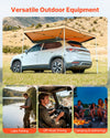 VEVOR 270 Degree Awning, 52 sq.ft Driver Side Vehicle Awning, Waterproof UV50+ Car Side Awnings with Carry Bag, All-Weather Free-Standing Overland Awnings Car Shelter for SUV Van Truck Camping