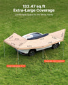 VEVOR 270 Degree Awning, 133 sq.ft Driver Side Vehicle Awning, Waterproof UV50+ Car Side Awnings with Carry Bag, All-Weather Free-Standing Overland Awnings Car Shelter for SUV Van Truck Camping
