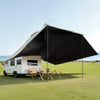 VEVOR Vehicle Awning, Large 10' x 7' Shade Coverage Car Side Awning, PU2000mm UV50+ Car Awning with Extended Side Canopies and Portable Storage Bag, Suitable for Truck, SUV, Van, Campers
