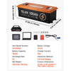 VEVOR 72V (70.4V) 105AH Lithium Golf Cart Battery, with 15A Charger, Lifepo4 Battery Kit, Built-in 200A BMS, with Bluetooth & Touch Monitor, 2C Discharge, 4000 Cycles, for Golf Carts, Trolling Motors