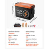 VEVOR 48V (51.2V) 52AH Lithium Golf Cart Battery, with 15A Charger, Lifepo4 Battery Kit, Built-in 100A BMS, 4000 Cycles, 2C Discharge Rate, Bluetooth & Mobile APP, for Golf Carts, Trolling Motors
