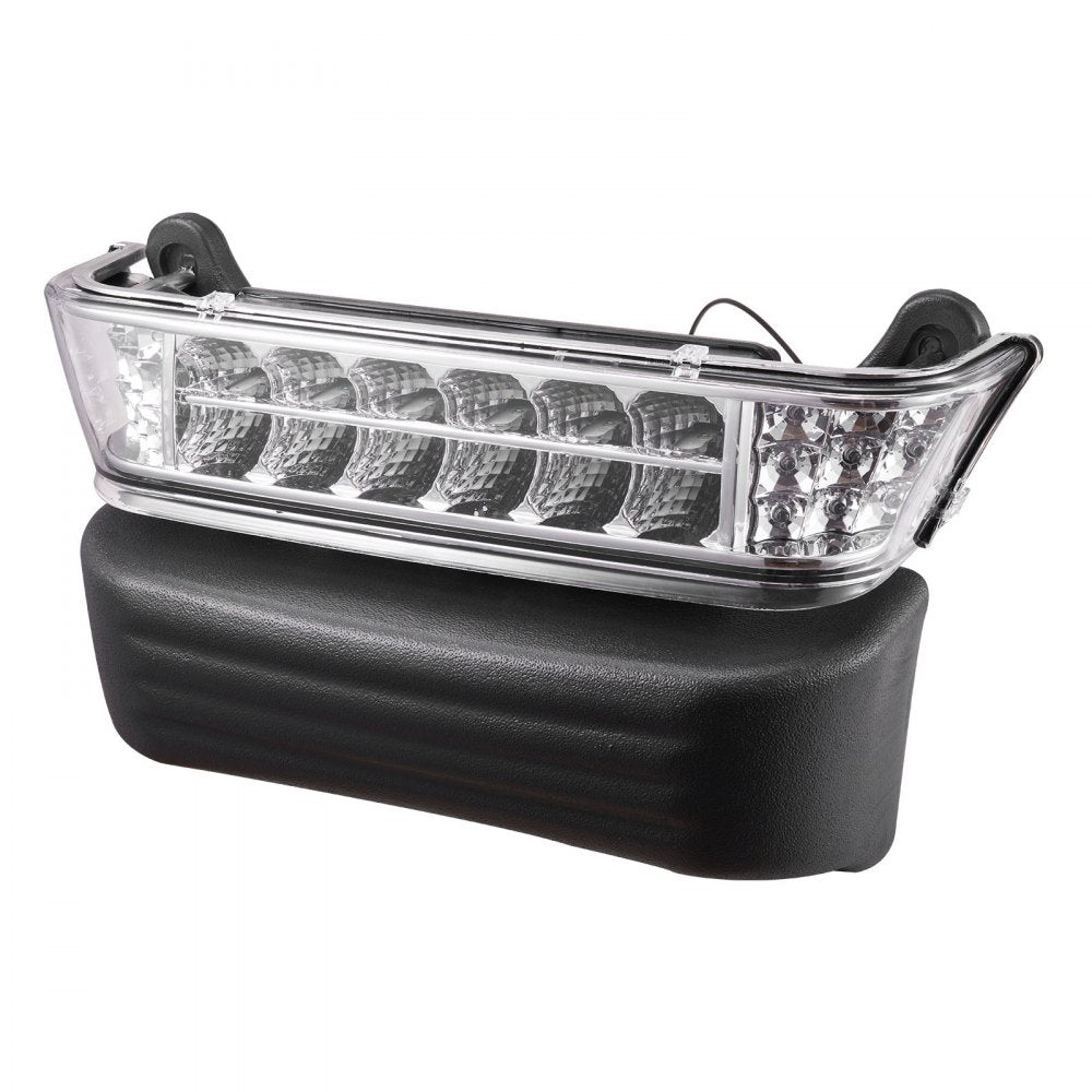 VEVOR Golf Cart Light Kit, 12V, Street Legal LED Headlight and Taillight Kit with Wiring Harness, Turn Signals, Hazard Light, Switch Horn, Brake Pad, ABS Housing, for Club Car Precedent 2004-2008