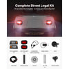 VEVOR Golf Cart Light Kit, 12 Volt, Street Legal LED Headlight and Taillight Kit with Wiring Harness, Turn Signals, Hazard Light, Switch Horn, Brake Pad, Zip Ties, ABS Housing, for Club Car DS 1993-Up