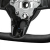 VEVOR Steering Wheel for 2016-2023 Tesla Model 3, Carbon Fiber Steering Wheel D-Shaped Flat-Bottom with Heating Function, Leather Grip with Non-Slip Texture, Accessories Replacement for Model 3, Black