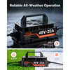 VEVOR Golf Cart Battery Charger 48V 20A Club Car EZGO Lithium Smart Charger, for LiFePO4 Battery, Aluminum Alloy Shell, Trickle Charging, LED Indicator, Cooling Fan, for Forklift, RV, IP67 Waterproof