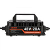 VEVOR Golf Cart Battery Charger 48V 20A Club Car EZGO Lithium Smart Charger, for LiFePO4 Battery, Aluminum Alloy Shell, Trickle Charging, LED Indicator, Cooling Fan, for Forklift, RV, IP67 Waterproof