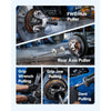 VEVOR 9-Way Slide Hammer Puller Set, 15PCS Front Wheel Hub Bearing Remover & Rear Wheel Axle Hub Dent Shaft Puller Tool Kit, Axle Bearing Puller Tool Kit and Slide Hammer Remover Set with Carry Box