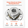 VEVOR Front Wheel Bearing & Hub Assembly Fit for 2007-2013 Chevy Silverado 1500 4WD Avalanche GMC Sierra 1500 Cadillac Escalade EXT 2007-2014 Tahoe OEM 515096, Wheel Bearing Hub Set with ABS Sensor