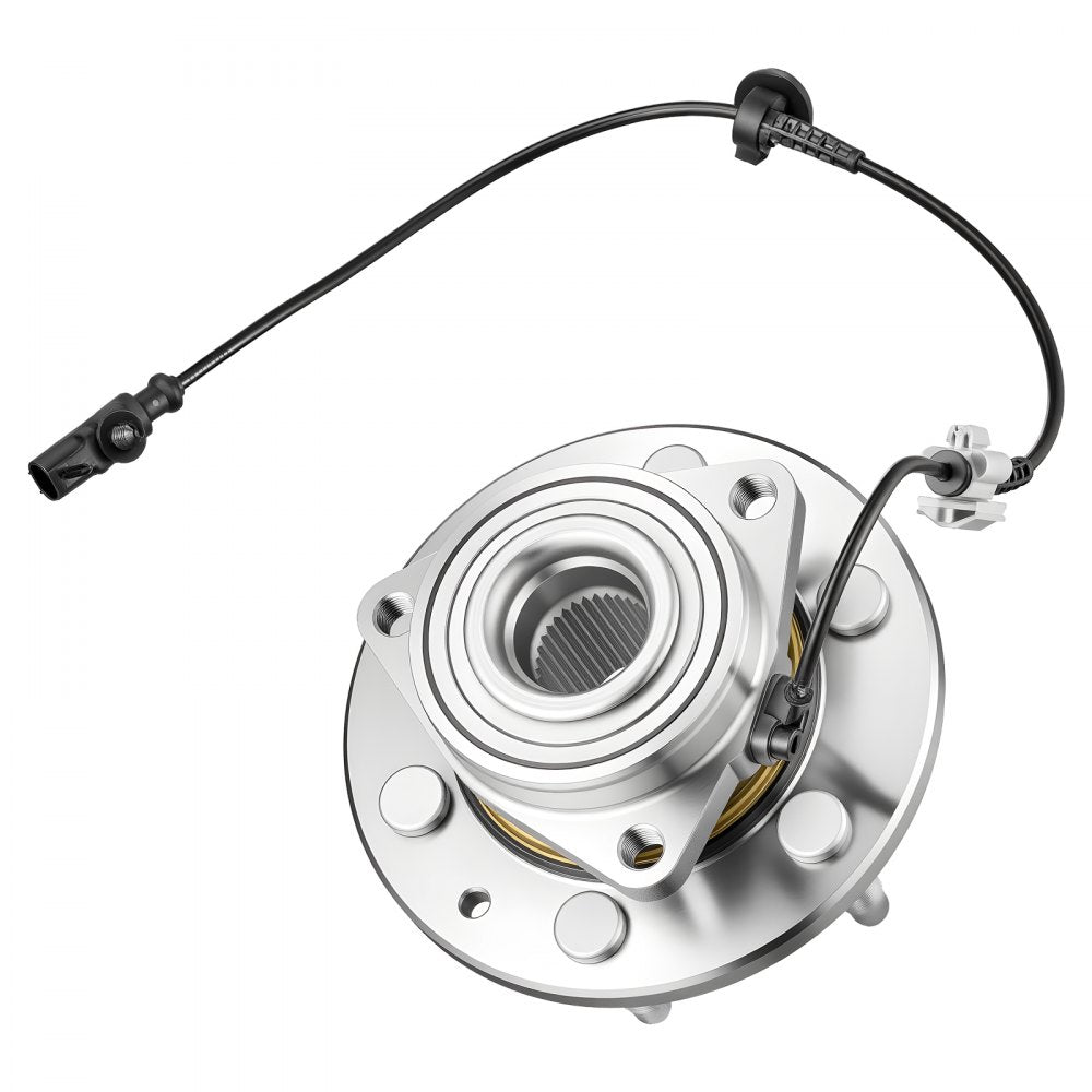 VEVOR Front Wheel Bearing & Hub Assembly Fit for 2007-2013 Chevy Silverado 1500 4WD Avalanche GMC Sierra 1500 Cadillac Escalade EXT 2007-2014 Tahoe OEM 515096, Wheel Bearing Hub Set with ABS Sensor