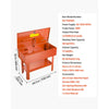 VEVOR Parts Washer 40-Gallon, 17 Gallon Solvent Capacity, 1 Gallon per Minute Max Pump Output, Steel Cabinet Electric Pump Automotive Parts Washer Cleaner for Wheel Bearings, Gears, and Carburetors