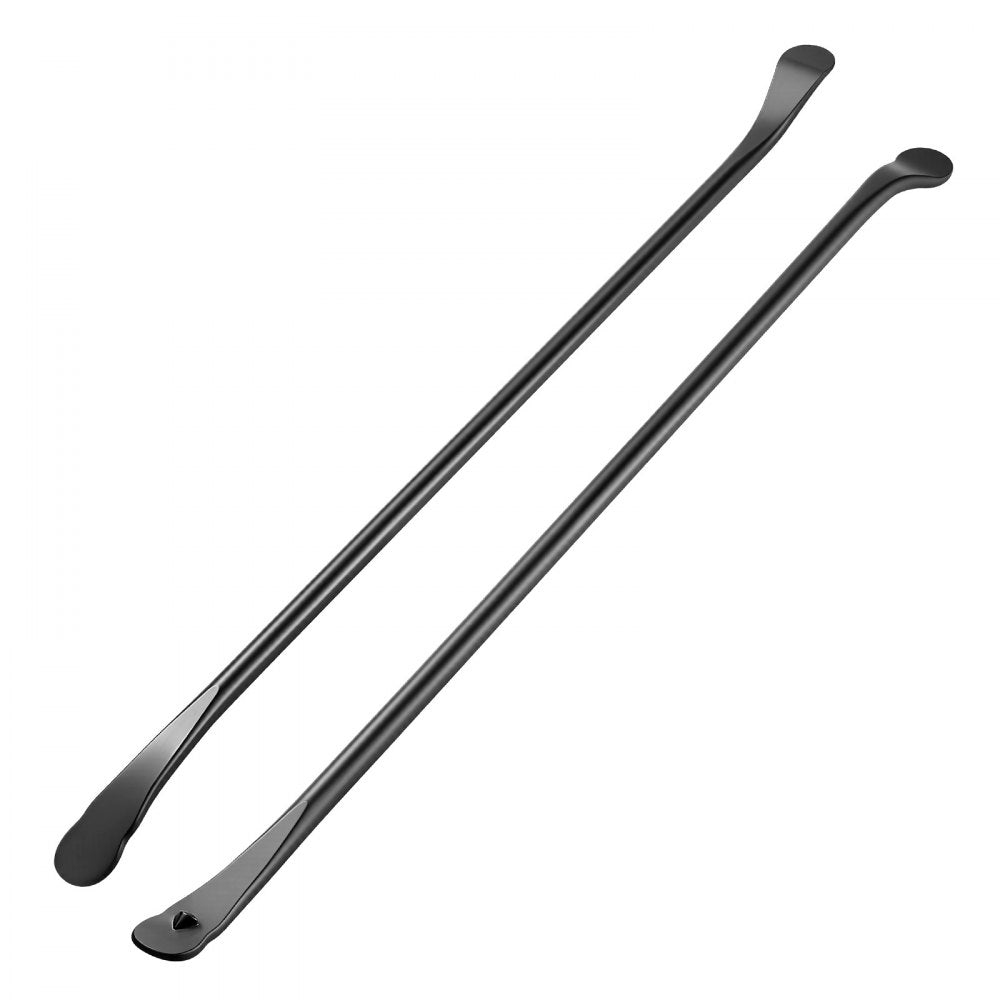 VEVOR Tire Bars, 2 PCS 38.2 Inch Tire Mount and Demount Iron, Heavy Duty Alloy Steel Mounting Tools, Professional Changing Removal Tools for Truck, Semi Truck, Off-Road Vehicle, Light-Duty Van, Black