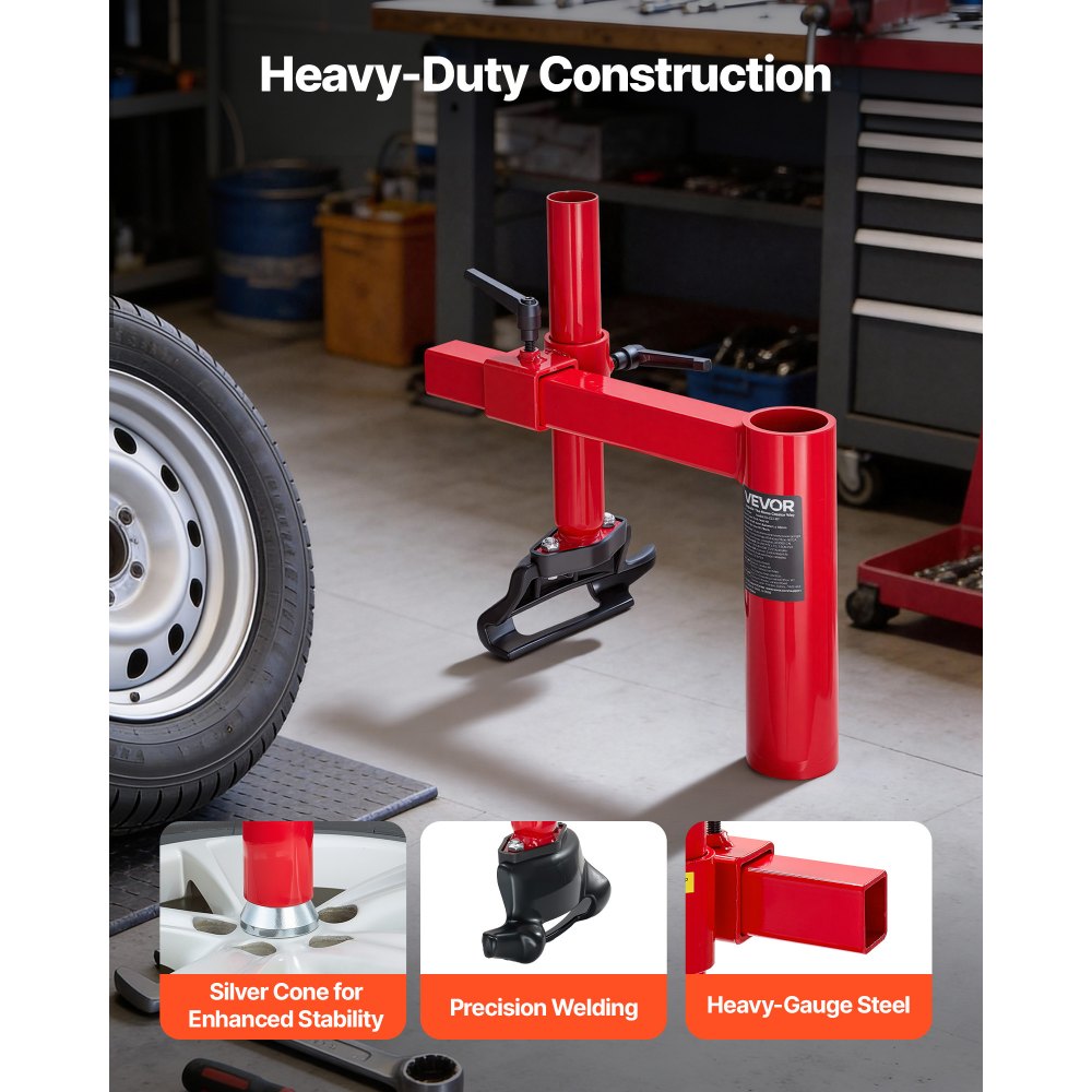 VEVOR Manual Tire Changer Duck Head Kit with Silver Cone, Fit for 16"-21" Wheels, Heavy Duty Manual Tire Changer Duck Head Adapter Kit, Mounting and Demounting Tool for Most Cars, SUVs, Trucks, ATVs