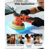 VEVOR Car Buffer Polisher, 6-Inch Dual Action Polisher Buffer Waxer, 650W 6 Variable Speeds 2000-6800RPM Random Orbital Polisher Kit for Cars Detailing, Waxing, Polishing