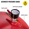 VEVOR Waste Oil Drain Tank 20 Gallon Portable Oil Drain Air Operated Drainer Oil Change, Oil Drain Container, Fluid Fuel Transfer Drainage Adjustable Funnel Height, with Wheel for Easy Oil Removal