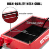 VEVOR Oil Drain Pan 20 Gallon Oil Drain Tank, 76L Low Profile Oil Drain Pan, Large Capacity Oil Change Pan, Foldable Hand, with Pump, Hose, Swivel Casters Wheels for Car, SUV, Trucks Oil Draining